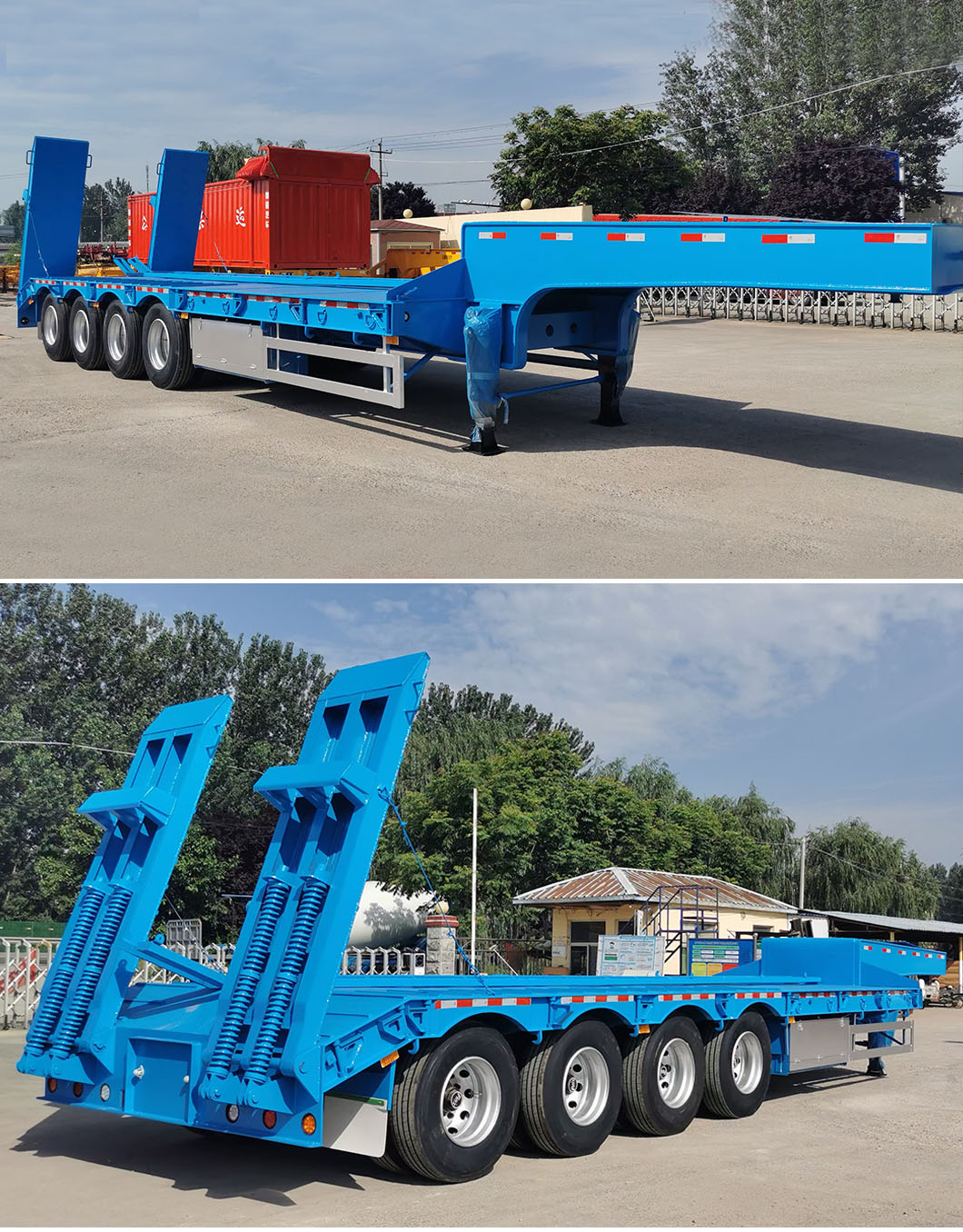 4 Axle Low Bed Semi Trailer