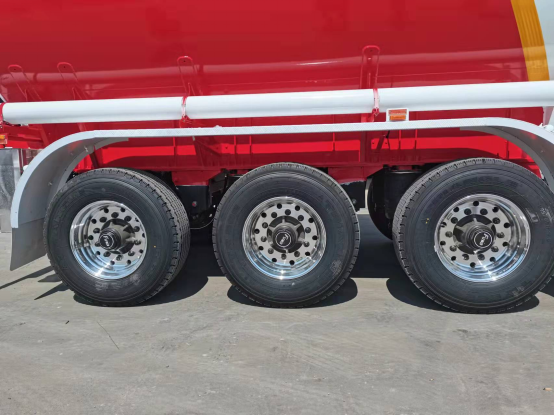 Tri-Axles Suspension And Double Tires Design 